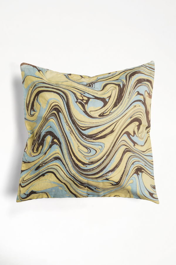 Inner Child Kyoto Hand-Marbled Square Pillow