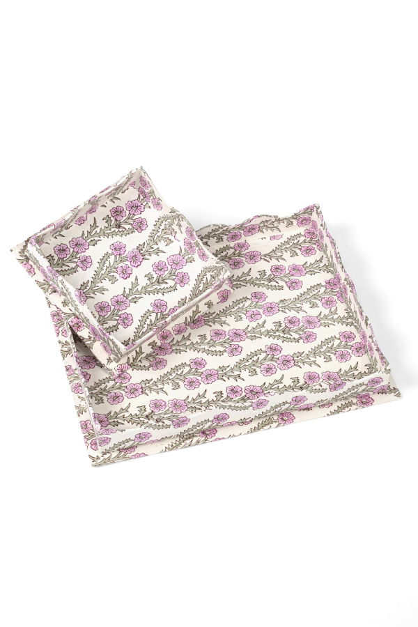 Inner Child Nesting Scalloped Blockprint Trays