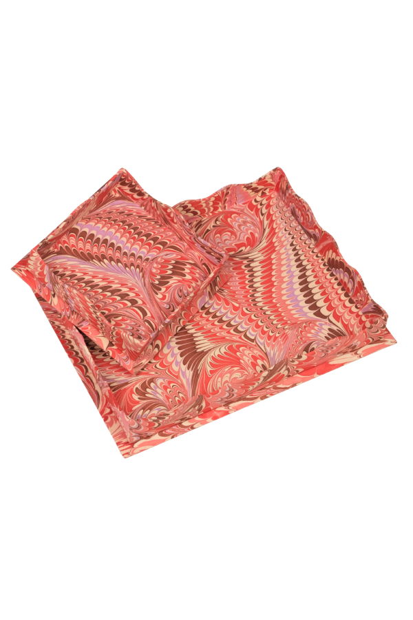 Inner Child Nesting Scalloped Hand-Marbled Trays