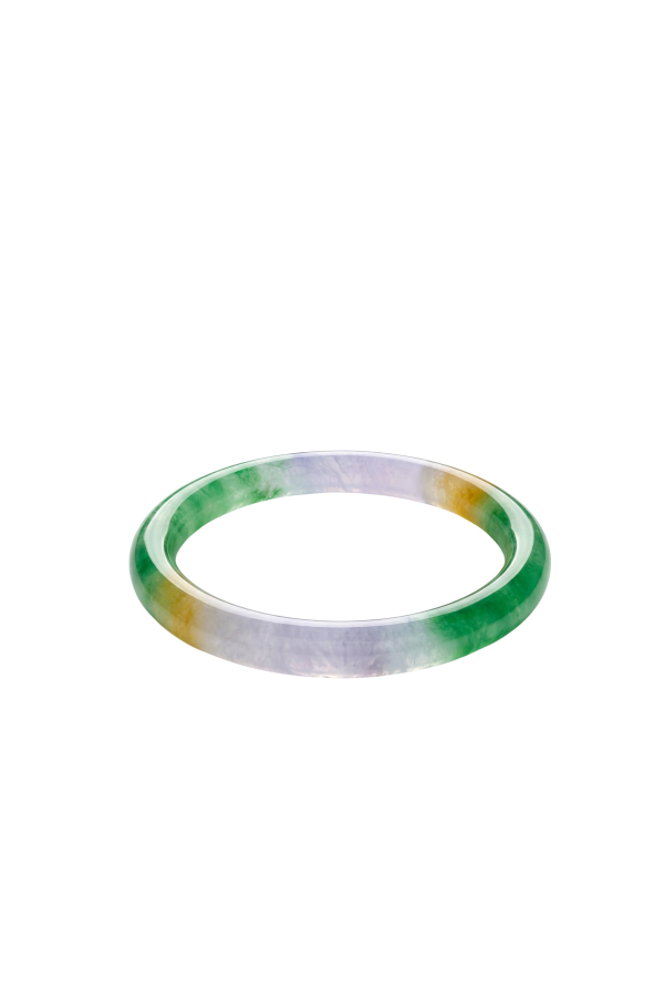 Seree Field Jade Stone Bangle - Multicolor