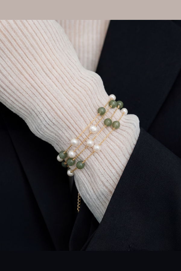 seree Olivia Jade Pearl Bracelet