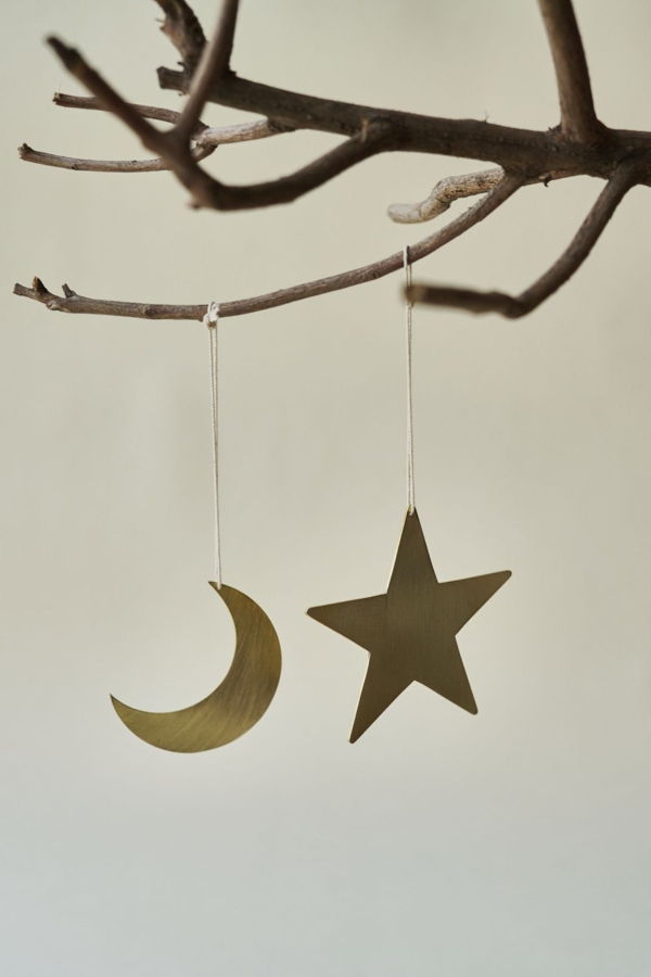 Fleck S/5 Crescent Moon And Star Ornament