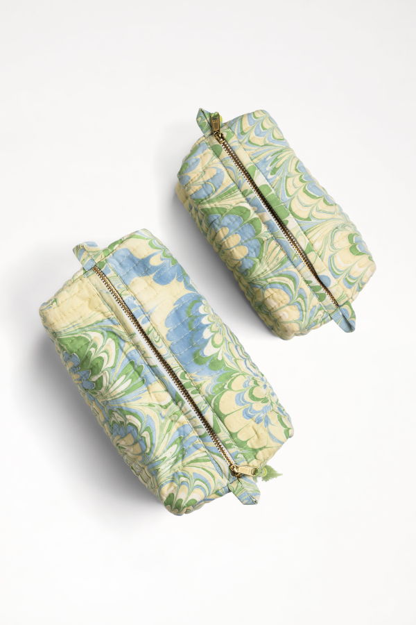 Inner Child Hand-Marbled Cosmetic Bag
