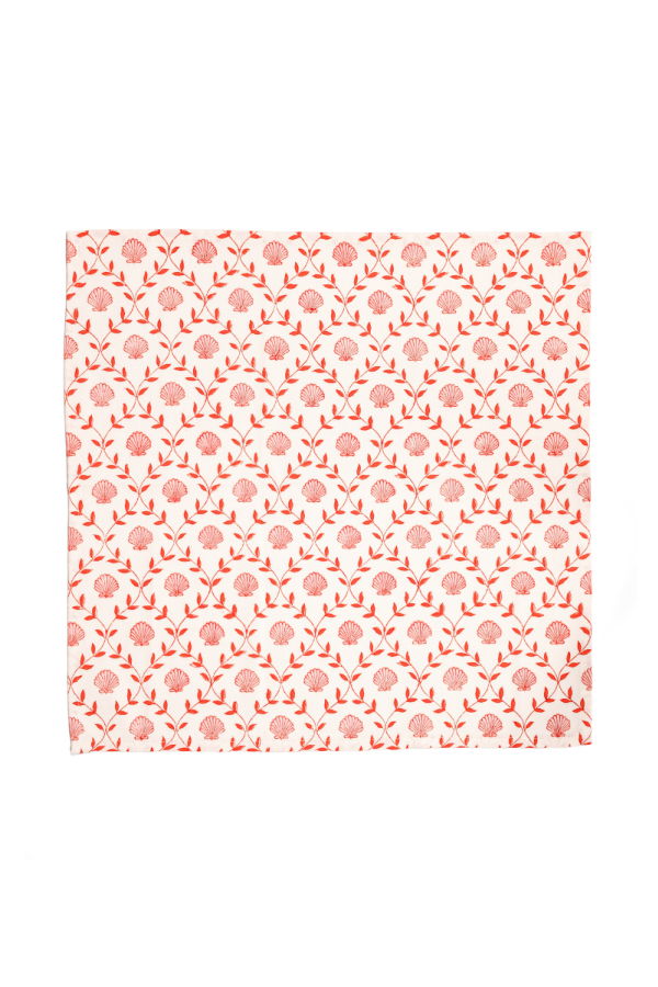 Inner Child Seashell Blockprint Napkins, Set of 4