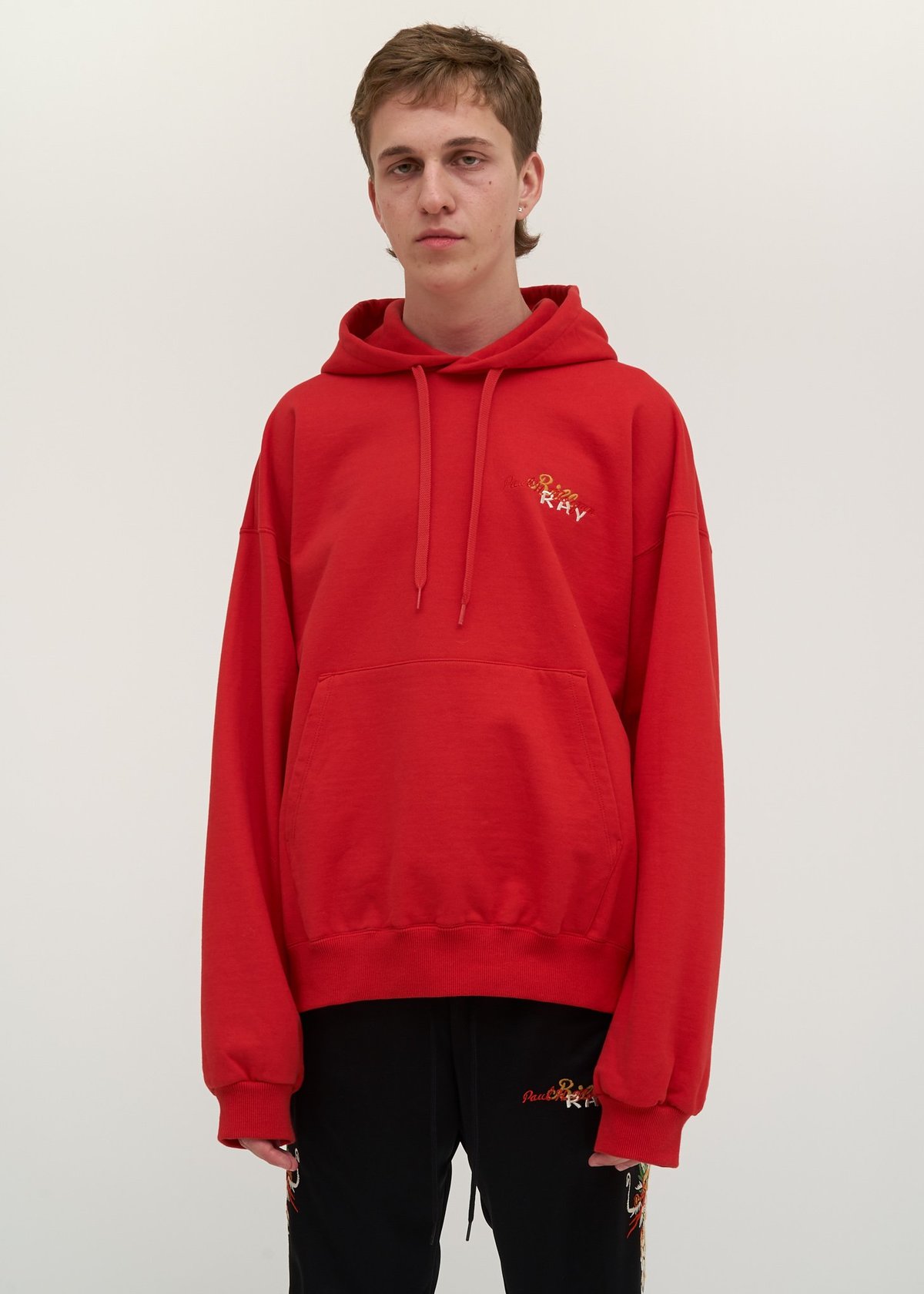Doublet Chaos Embroidery Hoodie - red | Garmentory