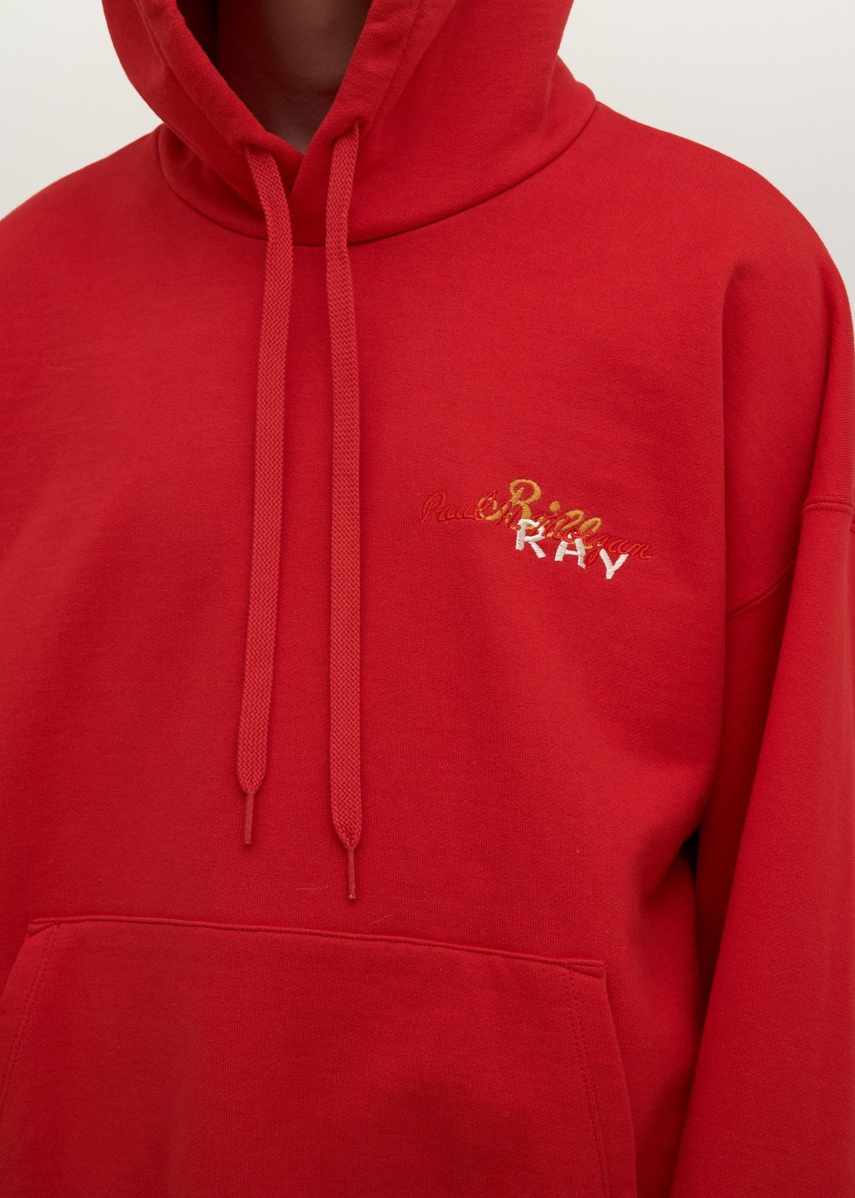 Doublet Chaos Embroidery Hoodie - red | Garmentory