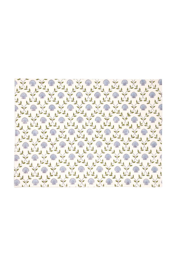 Inner Child Seashell Blockprint Placemat