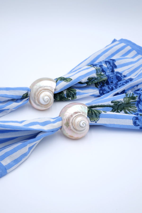Inner Child Seashell Napkin Rings, Set of 4