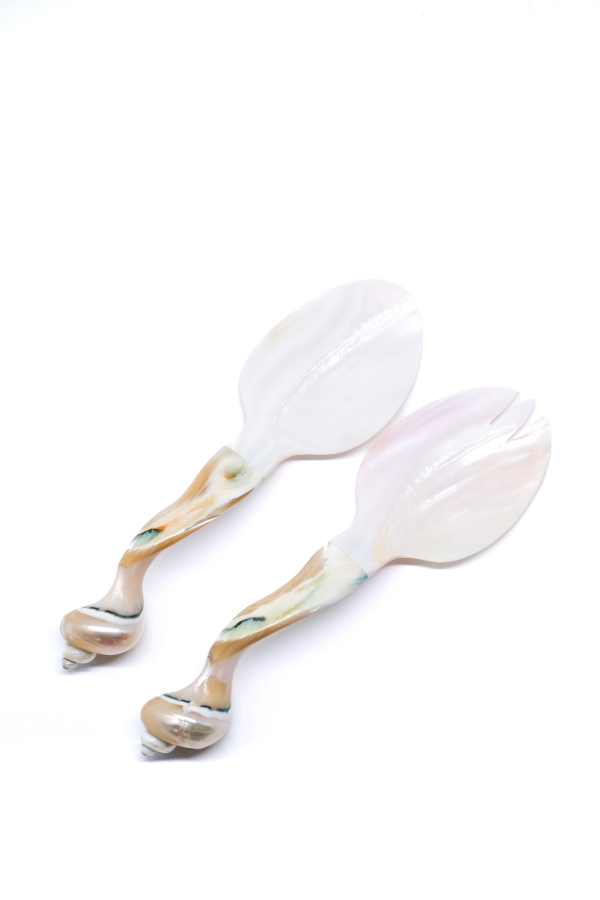 Inner Child Seashell Serving Set - Pearl White