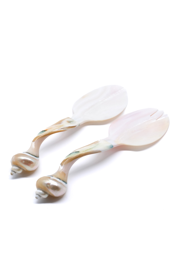 Inner Child Seashell Serving Set - Pearl White
