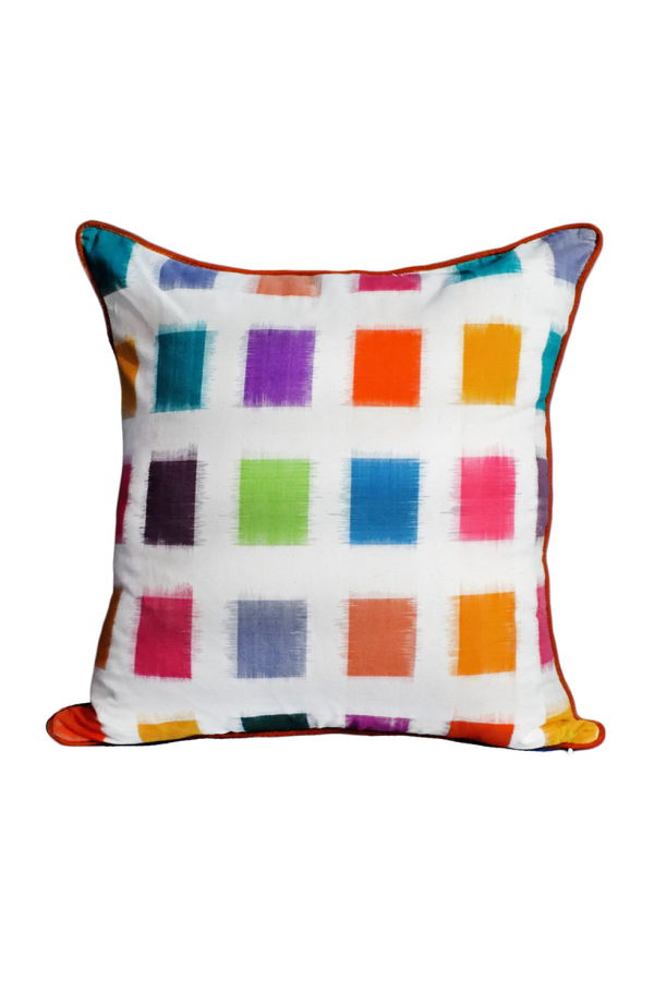 Inner Child Technicolor Ikat Pillow