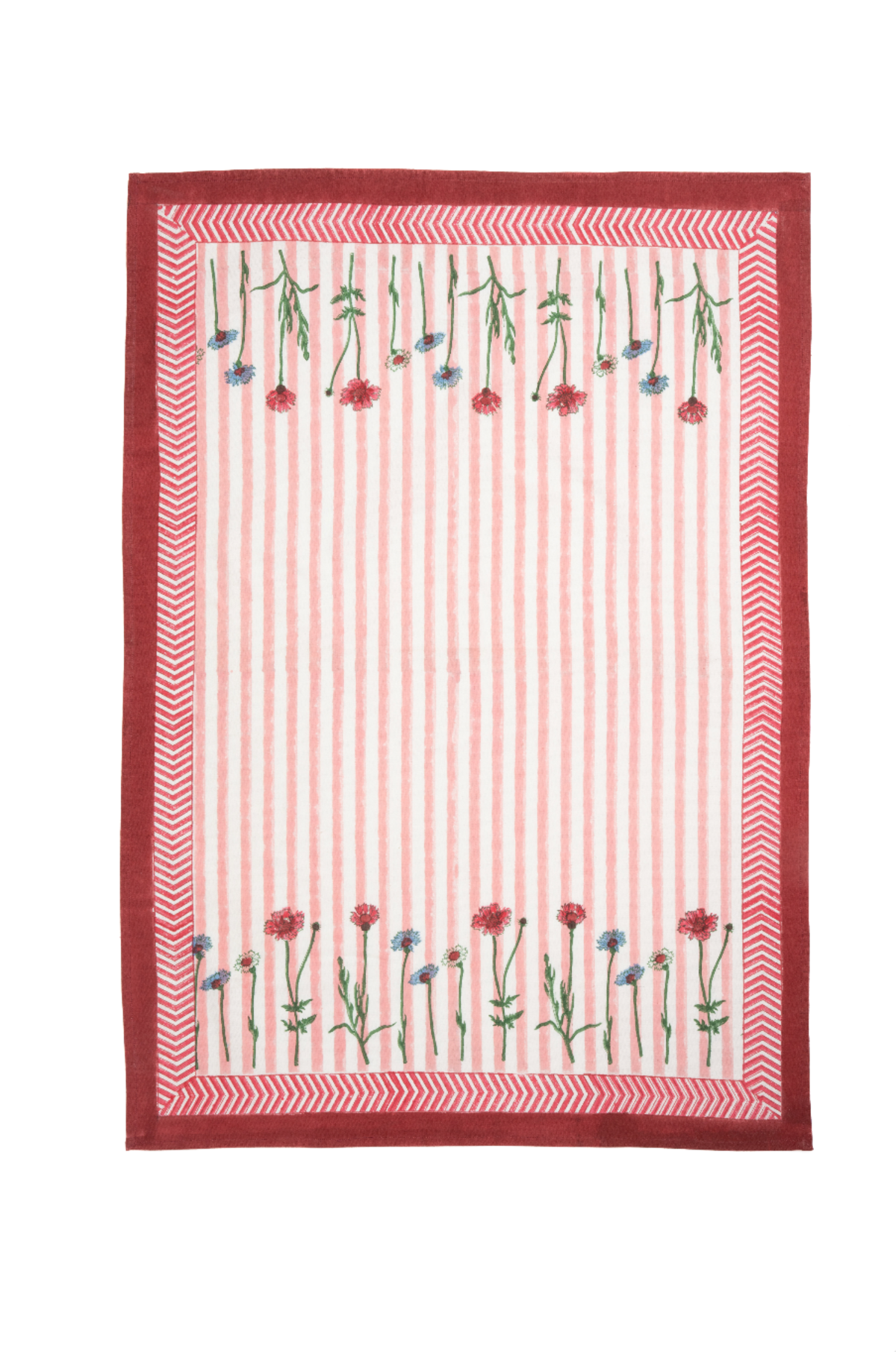 Inner Child Wildflower Blockprint Dish Towel - Image 1 of 3