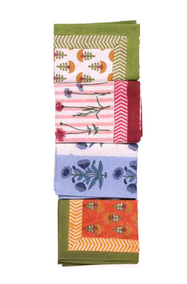 Inner Child Wildflower Blockprint Dish Towel