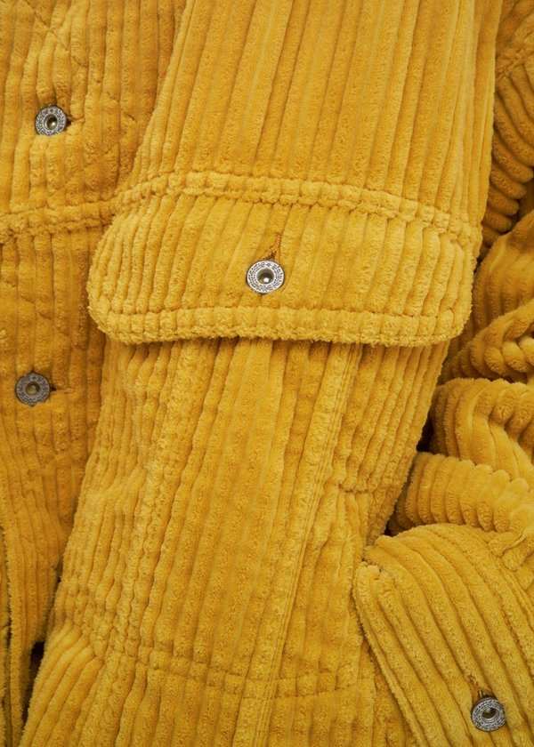 Doublet Cut Off Oversized Corduroy Jacket - yellow | Garmentory