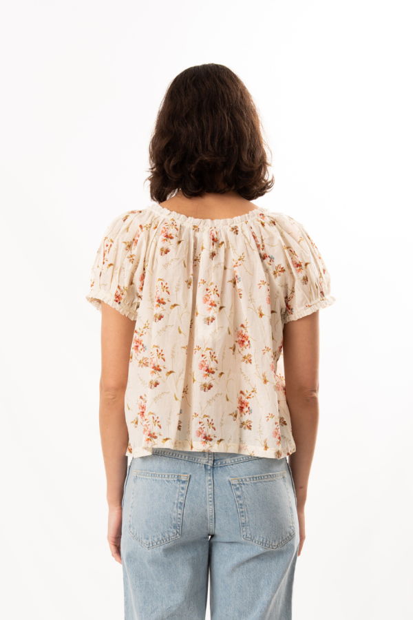 DÔEN Frederica Top - Blanc Prairie Rose