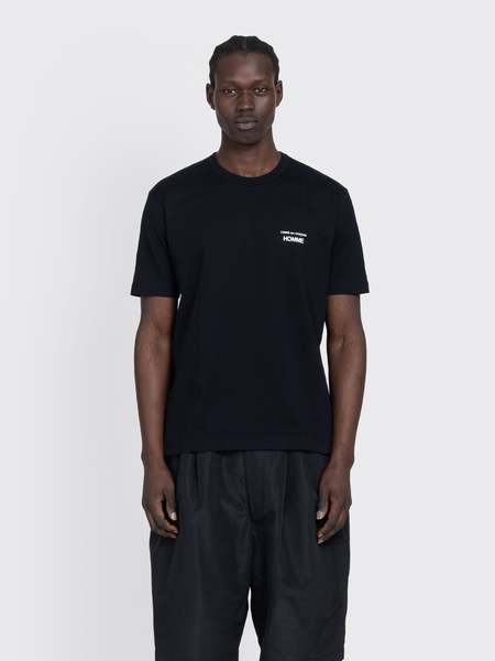 Comme des Garçons Homme Deux Cotton T-Shirt - Black | Garmentory