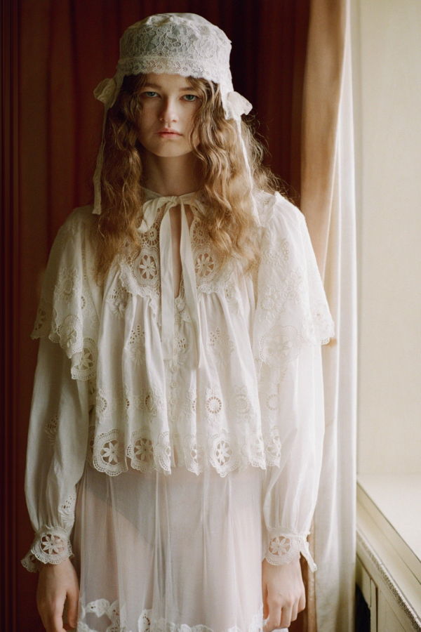 Sea NY Sofia Embroidery Long-Sleeve Top