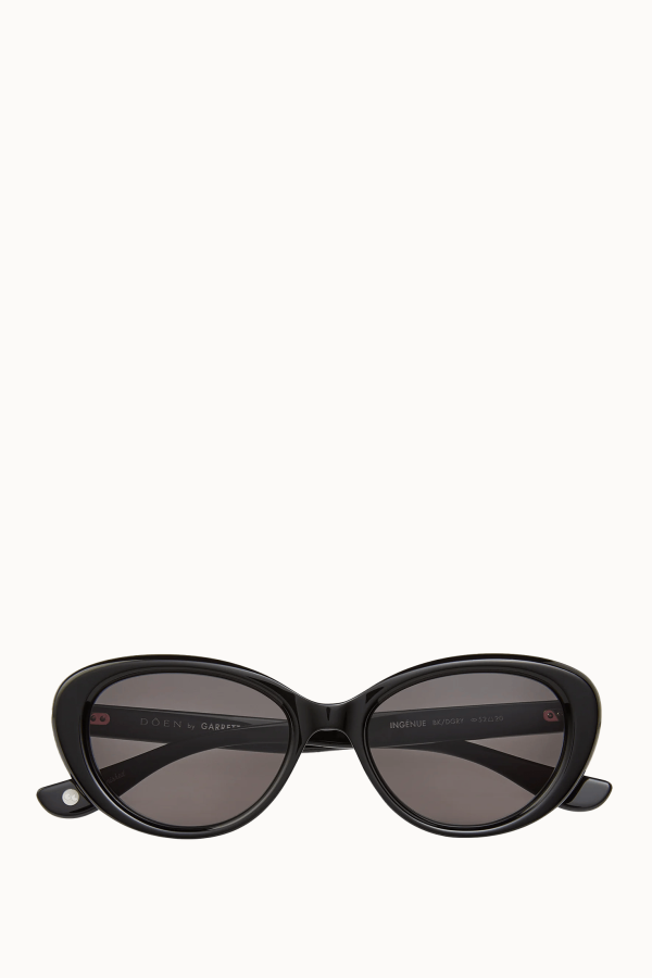 Garrett Leight Ingenue Sun Sunglasses - Black/Dark Grey