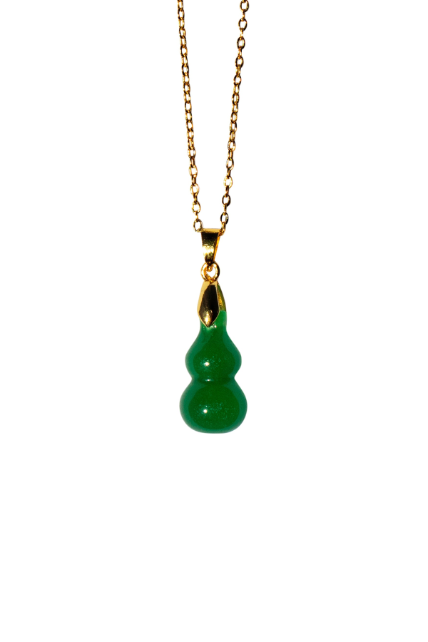 seree Hulu Jade Stone Pendant Necklace