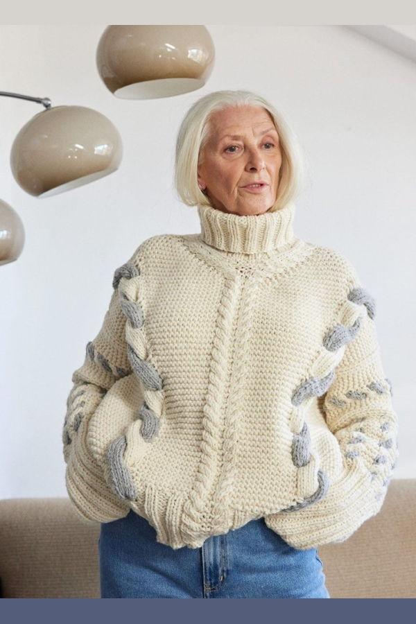 The Knotty Ones Barbora Wool Turtleneck - White