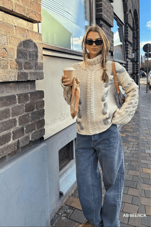 The Knotty Ones Barbora Wool Turtleneck - White