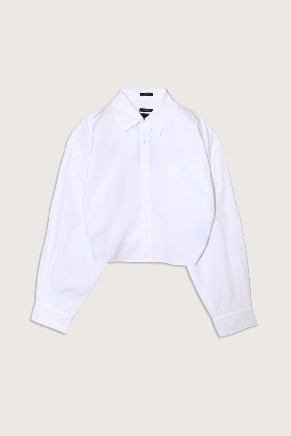 R13 Split Hem BF Shirt - White