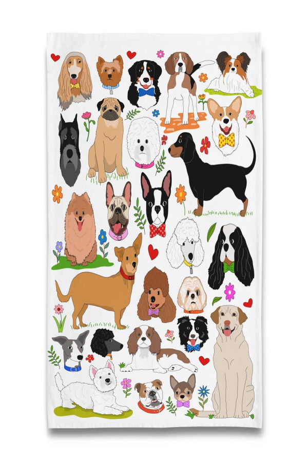 Naked Decor Puppy Dogs Parade Tea Towel