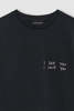 Anine Bing Shelley Tee - I See You I Love You/Black - Thumbnail 4