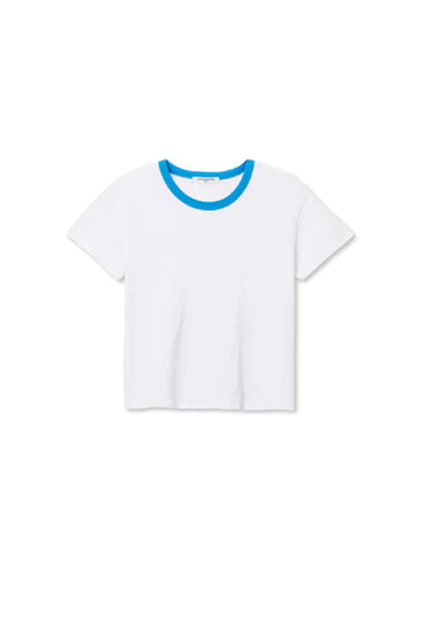 Perfect White Tee Billie Ringer Crew Tee