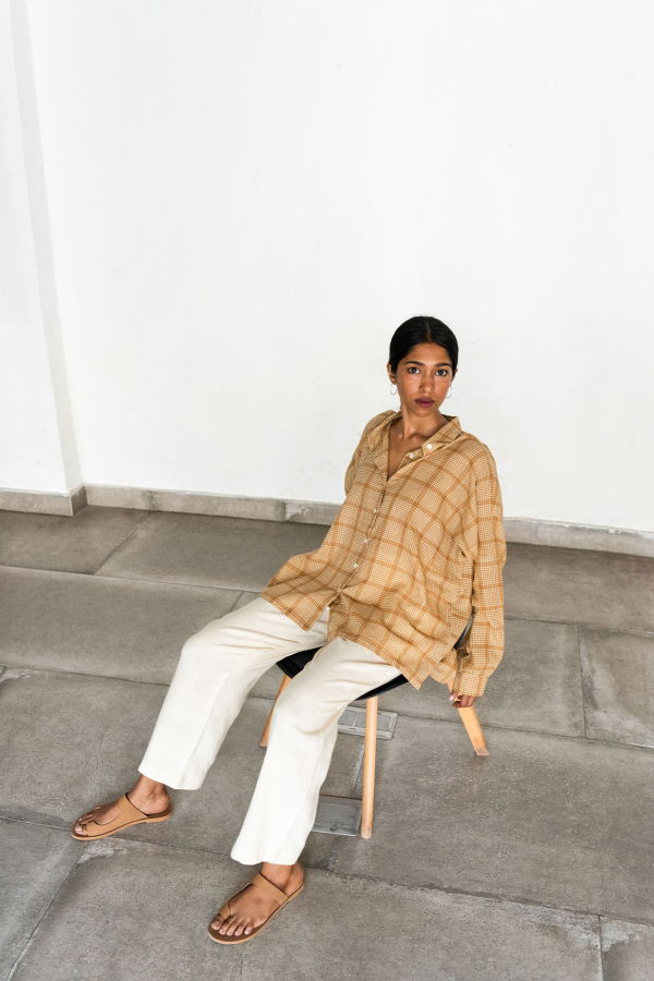Studio Within Confluence Shirt / Tea-Dyed