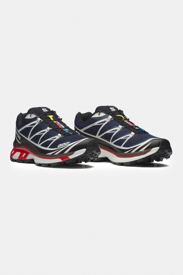 SALOMON XT-6 Sneakers - Maritime Blue / Fiery Red