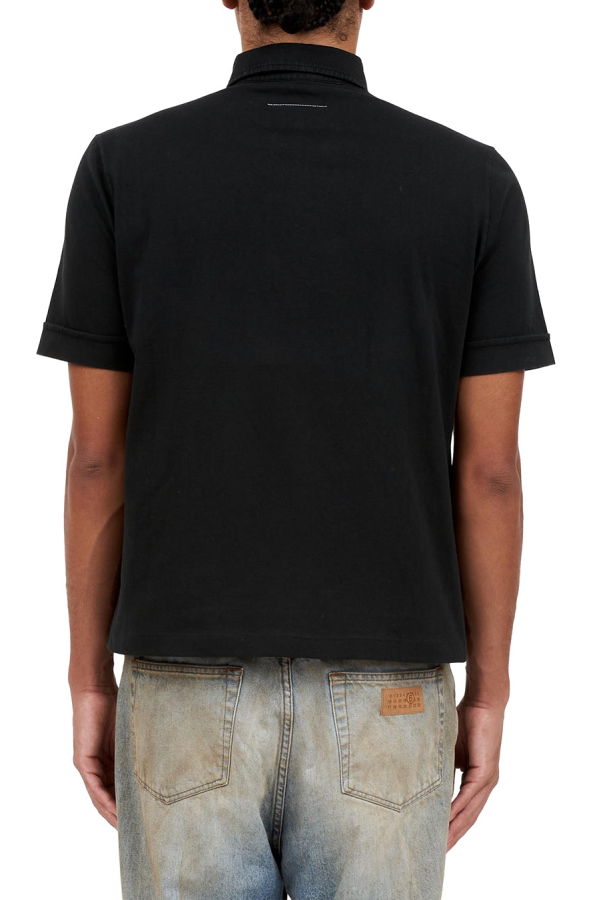 MM6 Maison Margiela Heavy Cotton Jersey Polo Shirt