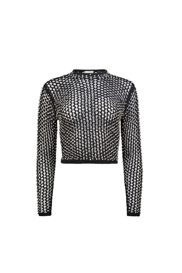 fleur du mal Spotlight Long Sleeve Top - Black