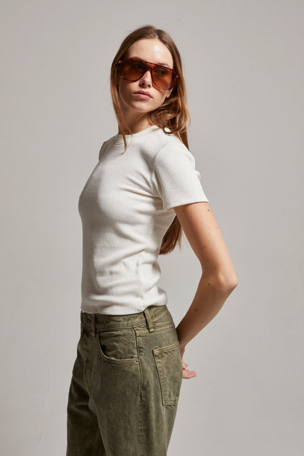 Asher Remi Ribbed SS Tee