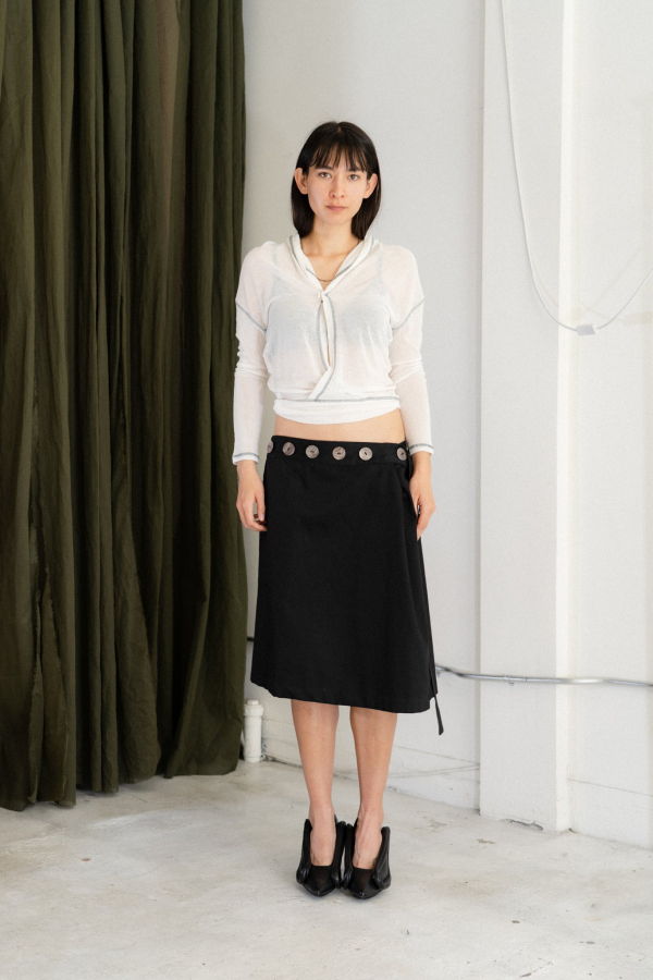 Ulika Sanctus Back Flare Mesh Top