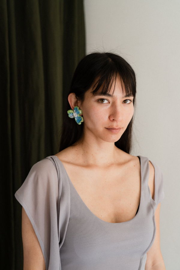 Mathilde Hiron Clover Earring (Clip On)