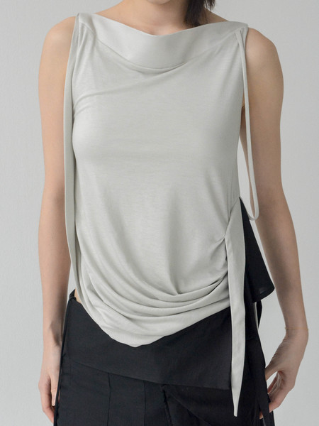 CARO CHIA Artois Top - Grey | Garmentory