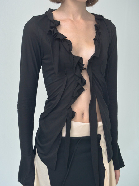 CARO CHIA Artois Top - Grey | Garmentory