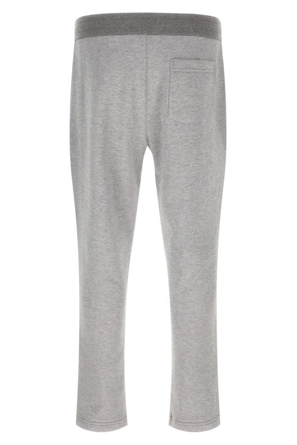 Brioni Piqué Cotton Joggers - Gray