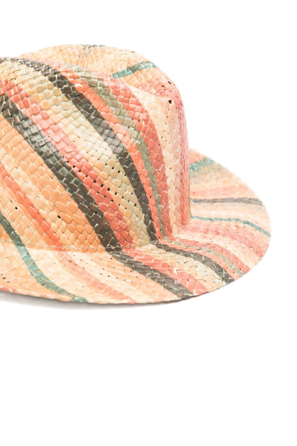 PAUL SMITH Swirl Straw Hat - Beige