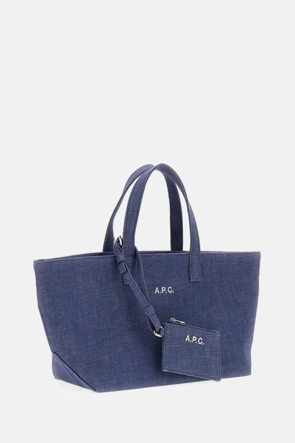 A.P.C. Le Drummer Toile Small Tote Bag - Blue
