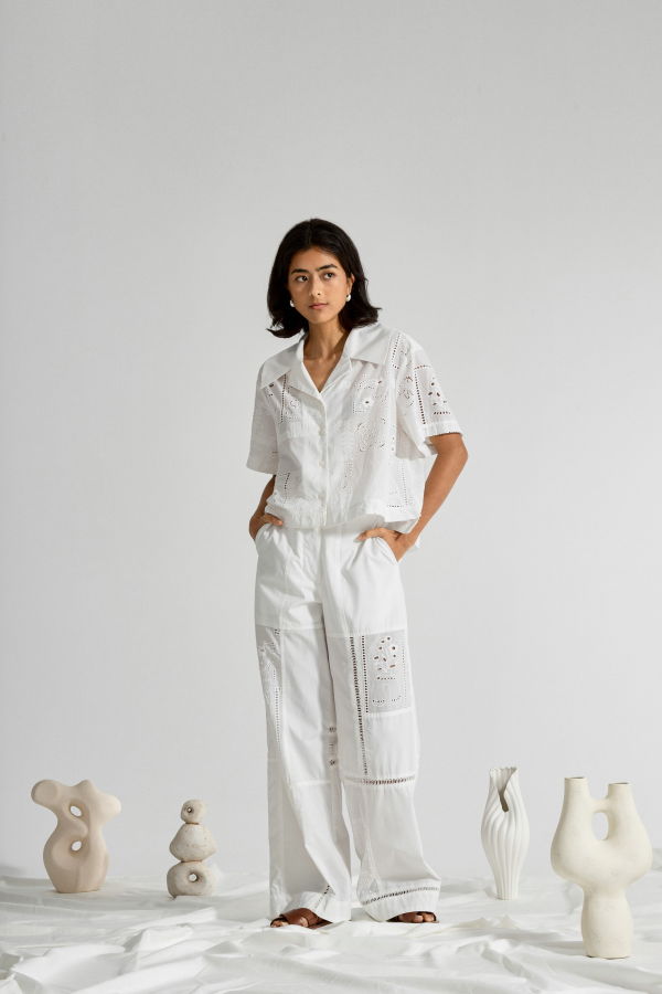 Future Classics Patchwork Oeuvres Pants - Off White