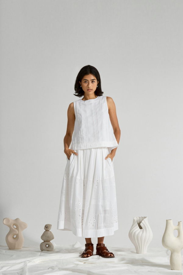 Future Classics Voluminous Oeuvres Skirt - Off White