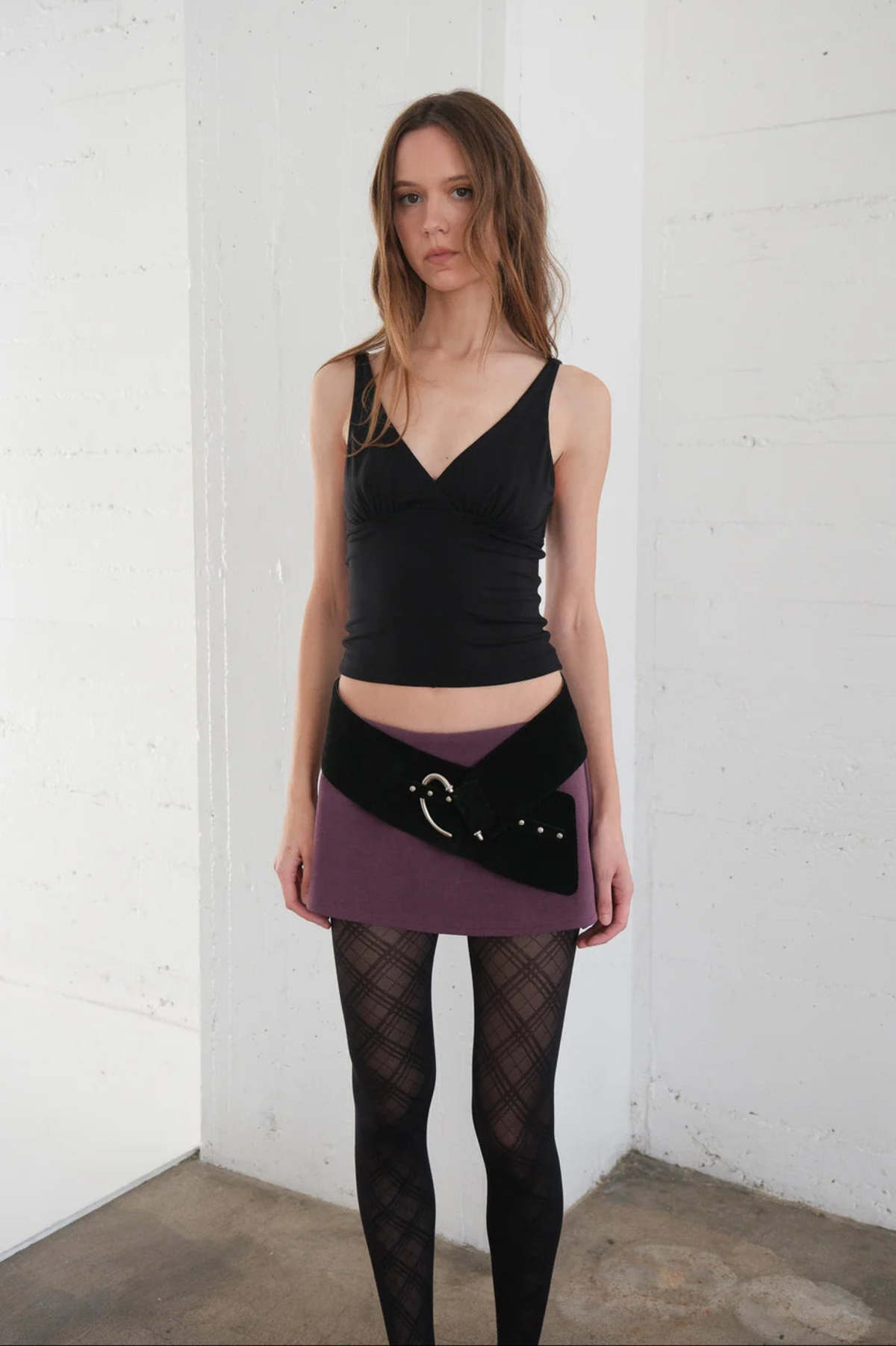 Geel Aria Micro Mini Skort - Purple - Image 3 of 4