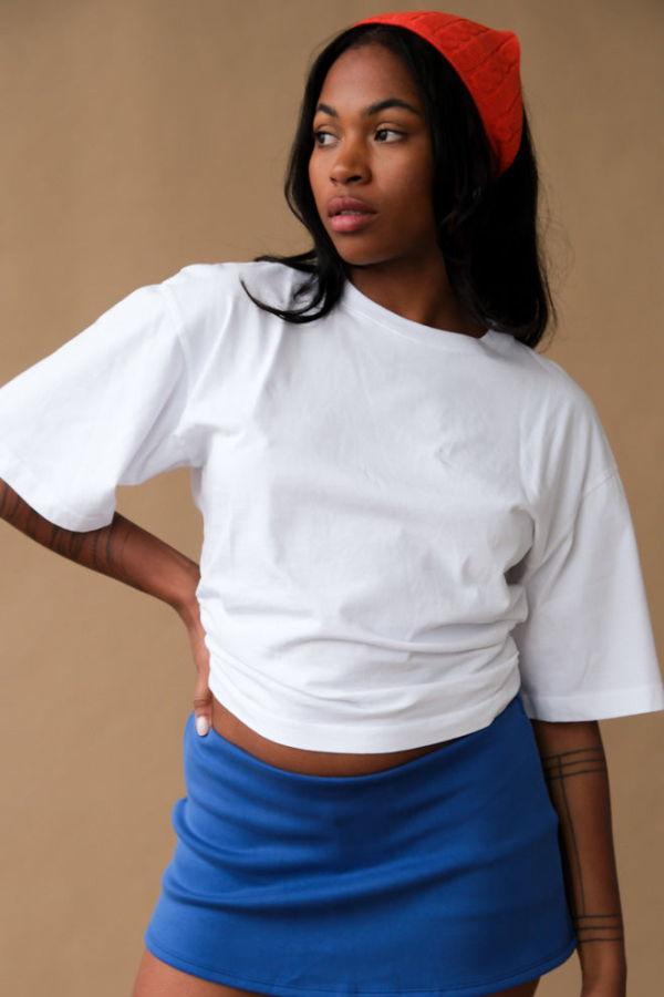 AGOLDE Shari Tee - White