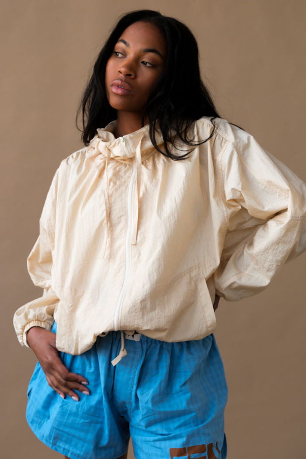 Mijeong Park Shirred Anorak Jacket - Cream