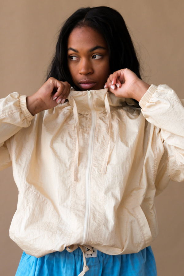 Mijeong Park Shirred Anorak Jacket - Cream