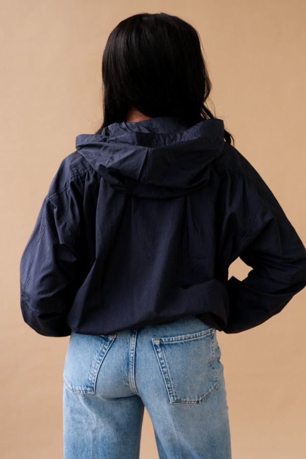 Mijeong Park Shirred Anorak Jacket - Navy