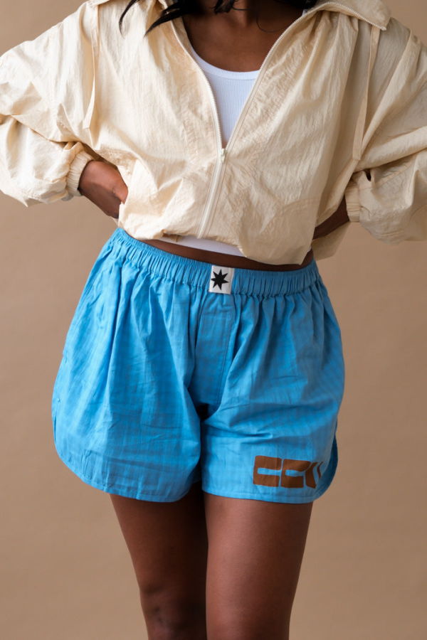 CIAO CIAO Vacanza Boxer Shorts - Blue Gingham