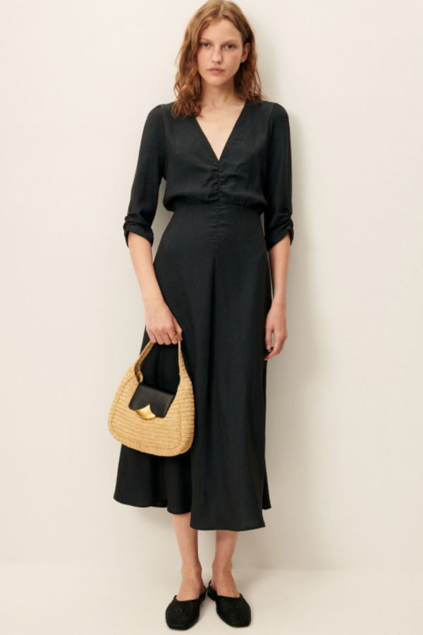 Sessun Nylia V-Neck Midi Dress